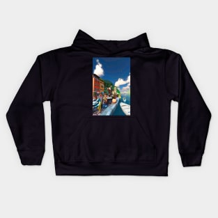 Cafe by the Sea Kids Hoodie